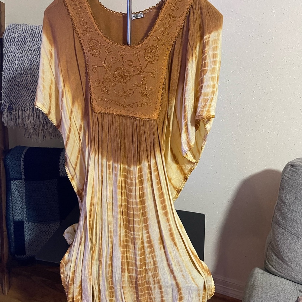 Bohemian Tie-Dye Top or Bathing suit cover up